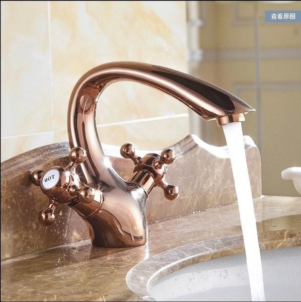 bathroom sink faucets european style classic rose gold full copper faucet basin mixer and cold taps
bathroom sink faucets european style classic rose gold full copper faucet basin mixer and cold taps