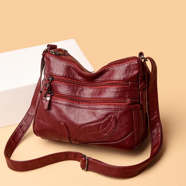 evening bags soft pu solid color multi-layer shoulder bag stylish leather messenger exquisite ladies purse
evening bags soft pu solid color multi-layer shoulder bag stylish leather messenger exquisite ladies purse