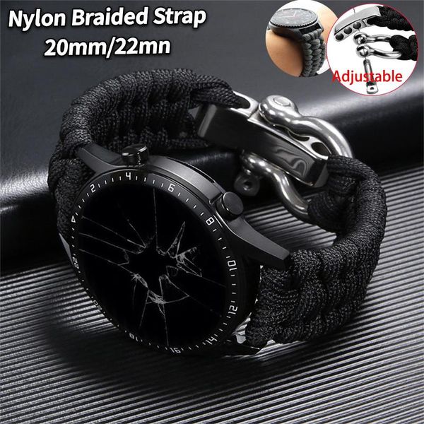 watch bands 20 22mm nylon strap for samsung galaxy 3 41mm 45mm band 42mm 46mm huawei gt 2e adjustable bracelet, Black;brown
watch bands 20 22mm nylon strap for samsung galaxy 3 41mm 45mm band 42mm 46mm huawei gt 2e adjustable bracelet, Black;brown