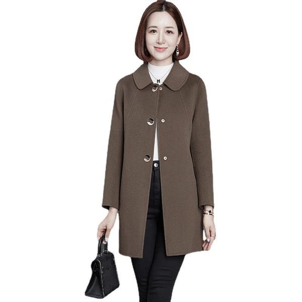 women's wool & blends large double-sided cashmere coat medium and long autumn winter 2021 mother's decoration body small woolen, Black
women's wool & blends large double-sided cashmere coat medium and long autumn winter 2021 mother's decoration body small woolen, Black
