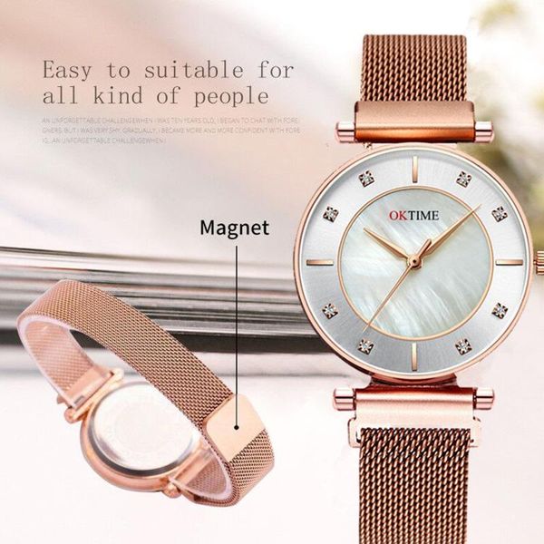 wristwatches fashion women watch quartz with magnetic buckle simple classic business for girls h9, Slivery;brown
wristwatches fashion women watch quartz with magnetic buckle simple classic business for girls h9, Slivery;brown