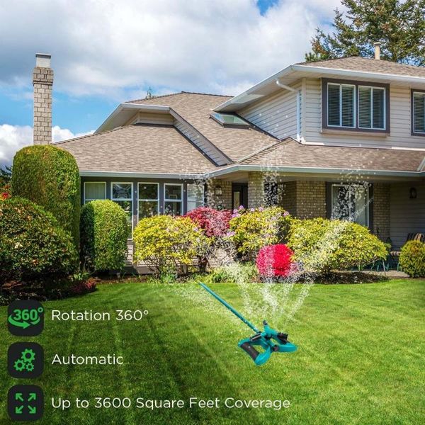 watering equipments 360 rotating arrossage rotatif lawn circle water sprinkler 3 nozzle garden hose irrigation tool pulverizador
watering equipments 360 rotating arrossage rotatif lawn circle water sprinkler 3 nozzle garden hose irrigation tool pulverizador