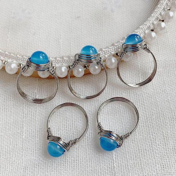 wedding rings natural crystal for women party silver color wire wrap aquamarines blue jades quartz stone purple, Slivery;golden
wedding rings natural crystal for women party silver color wire wrap aquamarines blue jades quartz stone purple, Slivery;golden