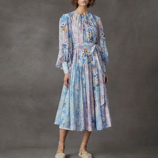 casual dresses women vintage midi summer long lantern sleeve floral print high waist sashes tunic kbwl, Black;gray
casual dresses women vintage midi summer long lantern sleeve floral print high waist sashes tunic kbwl, Black;gray