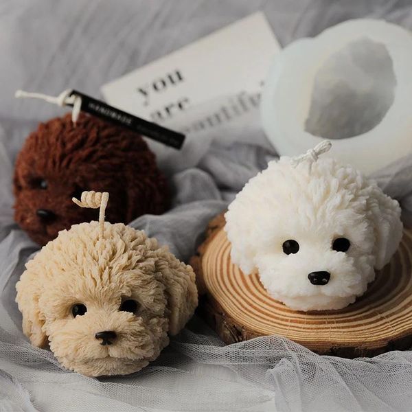 craft tools 3d teddy dog candle mold cute animal shape handmade plaster soap silicone mould diy home decoration
craft tools 3d teddy dog candle mold cute animal shape handmade plaster soap silicone mould diy home decoration
