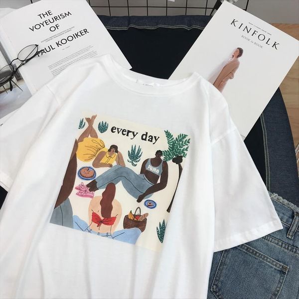 summer kawaii cartoon letters cute womens t shirt harajuku ulzzang fun casual print tees chic ins fashion vintage, White
summer kawaii cartoon letters cute womens t shirt harajuku ulzzang fun casual print tees chic ins fashion vintage, White