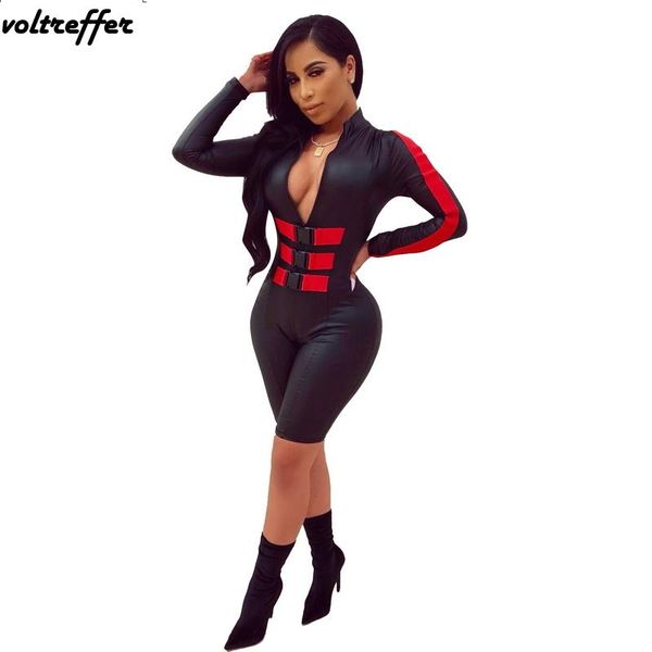 women's jumpsuits & rompers knee length bodycon bodysuit for women black night streetwear ribbons patchwork bandage hippie motocycle bi, Black;white
women's jumpsuits & rompers knee length bodycon bodysuit for women black night streetwear ribbons patchwork bandage hippie motocycle bi, Black;white