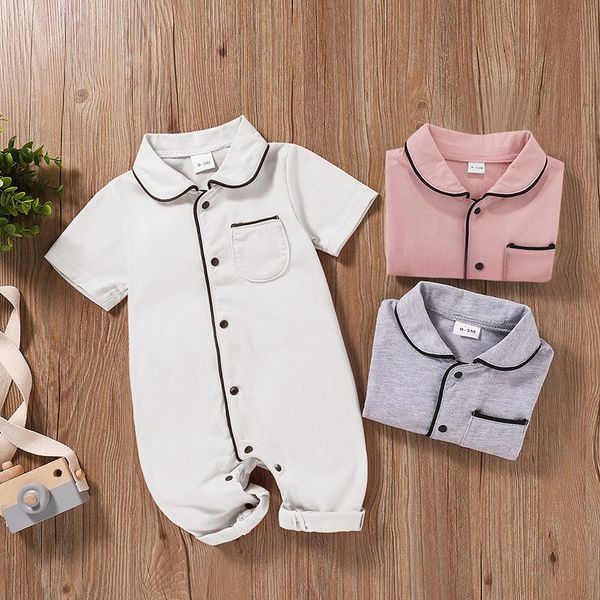 cotton baby romper short sleeve clothing one piece summer clothes girl and boy jumpsuits pajamas 0-12m, Blue
cotton baby romper short sleeve clothing one piece summer clothes girl and boy jumpsuits pajamas 0-12m, Blue