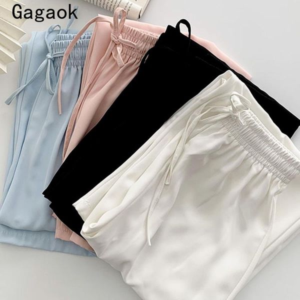 women's pants & capris gagaok women 2021 summer solid straight drawstring simple clothing loose casual fashion korean chic wild, Black;white
women's pants & capris gagaok women 2021 summer solid straight drawstring simple clothing loose casual fashion korean chic wild, Black;white