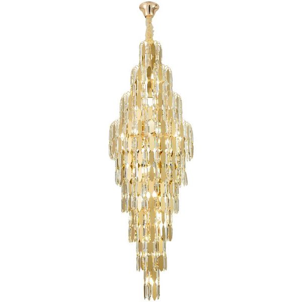 pendant lamps led postmodern crystal golden stainless steel high long chandelier light lampen lustre suspension luminaire for villa stairs
pendant lamps led postmodern crystal golden stainless steel high long chandelier light lampen lustre suspension luminaire for villa stairs