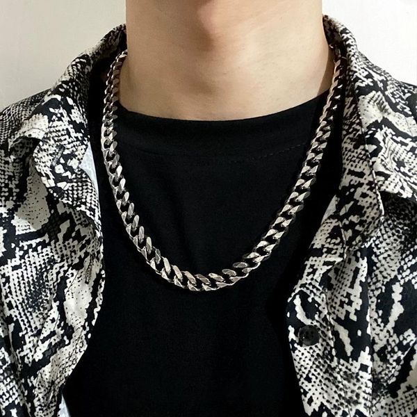 chains men women hiphop necklace classic titanium steel link chain jewelry gift high street thick cuban 1cm wide trend, Silver
chains men women hiphop necklace classic titanium steel link chain jewelry gift high street thick cuban 1cm wide trend, Silver