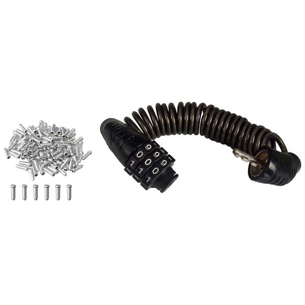 bike locks 150pcs cable end brake cap & 1 pcs mini helmet lock anti-theft 3 digit password bicycle
bike locks 150pcs cable end brake cap & 1 pcs mini helmet lock anti-theft 3 digit password bicycle