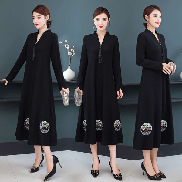 dress women autumn winter style fashion celebrity temperament chinese woollen cloth bottomed skirt looks thin, Black;gray
dress women autumn winter style fashion celebrity temperament chinese woollen cloth bottomed skirt looks thin, Black;gray