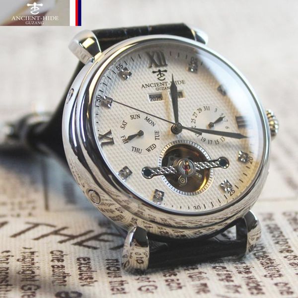 wristwatches watch men tourbillon automatic mechanical watches mens business stainless steel designer waterproof reloj hombres 2021, Slivery;brown
wristwatches watch men tourbillon automatic mechanical watches mens business stainless steel designer waterproof reloj hombres 2021, Slivery;brown