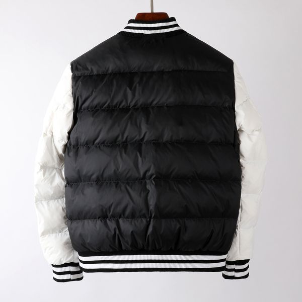 luxury france men's down jackets desinger brand contrasting color stitching baseball collar maya geometric armband warm couple models j, Black
luxury france men's down jackets desinger brand contrasting color stitching baseball collar maya geometric armband warm couple models j, Black