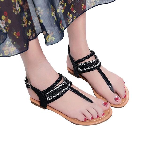 women summer pinch casual bohemian diamond sandal gladiator sandals girls roman flats open shoes size36-42, Black
women summer pinch casual bohemian diamond sandal gladiator sandals girls roman flats open shoes size36-42, Black