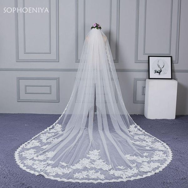 bridal veils arrival lace edge appliques ivory veil 2021 wedding communion voile sluier velo de novia largo, Black
bridal veils arrival lace edge appliques ivory veil 2021 wedding communion voile sluier velo de novia largo, Black