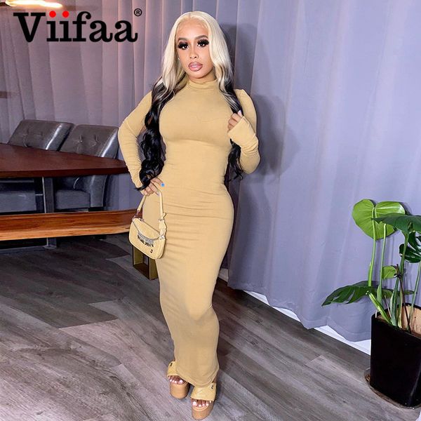 viifaa mock neck solid elegant backless bodycon women party maxi dress long sleeve autumn female 2021 slim long dressesplus size clothes, Black;gray
viifaa mock neck solid elegant backless bodycon women party maxi dress long sleeve autumn female 2021 slim long dressesplus size clothes, Black;gray