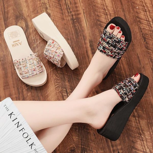 women sandals platform shoes 2021 summer slipper indoor outdoor flip-flops beach female slippers, Black
women sandals platform shoes 2021 summer slipper indoor outdoor flip-flops beach female slippers, Black