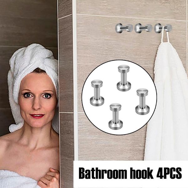 40#4pcs solid 304 stainless steel bathroom single towel holder rack hook robe hanger hat coat clothes hooks & rails
40#4pcs solid 304 stainless steel bathroom single towel holder rack hook robe hanger hat coat clothes hooks & rails