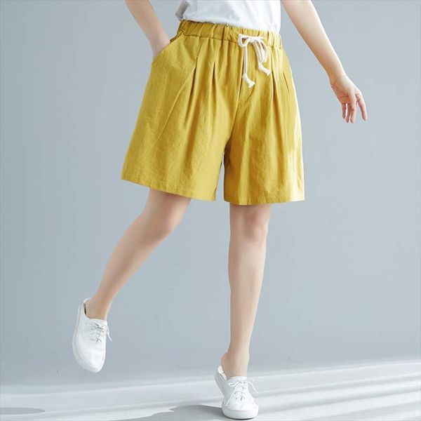 m 3xl plus size women shorts cotton linen drawstring waist loose wide leg summer casual white short femme trousers c7247, White;black
m 3xl plus size women shorts cotton linen drawstring waist loose wide leg summer casual white short femme trousers c7247, White;black