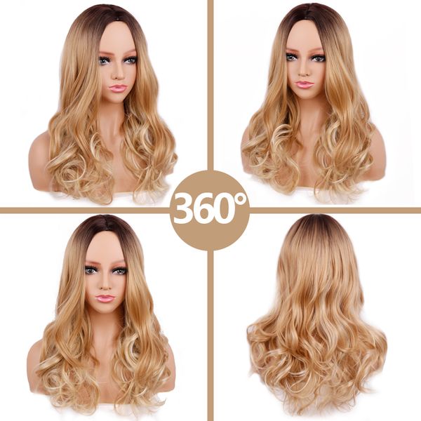 ombre brown blonde wig long wavy middle part costume cosplay party synthetic wig for women afro heat resistant fibrefactory direct, Black
ombre brown blonde wig long wavy middle part costume cosplay party synthetic wig for women afro heat resistant fibrefactory direct, Black