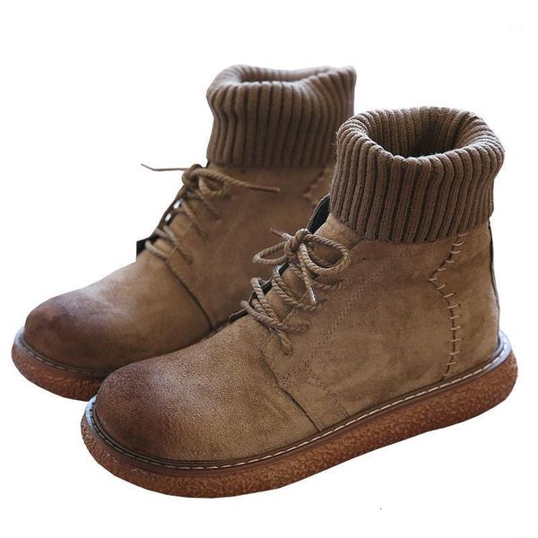 boots mori female literary retro suede thick-soled big head shoes women's hand-made comfortable wool mouth booties bare boots1 d1jz, Black
boots mori female literary retro suede thick-soled big head shoes women's hand-made comfortable wool mouth booties bare boots1 d1jz, Black