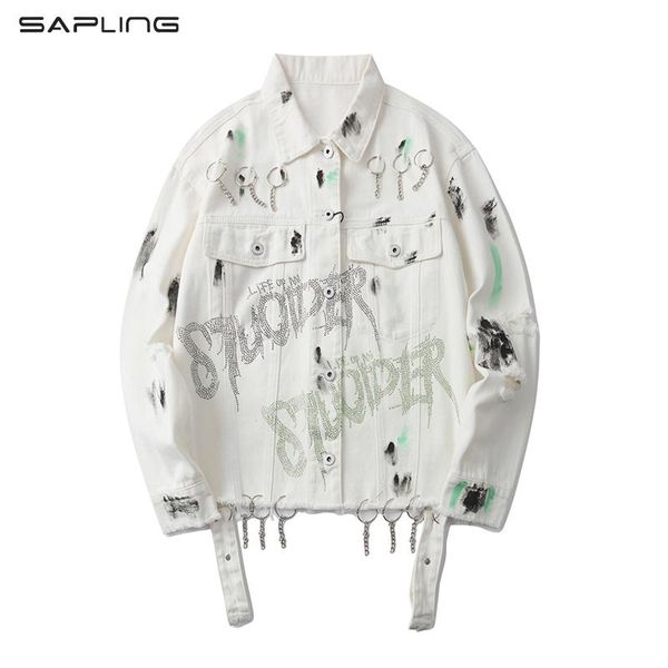 men's jackets graffiti chain frayed letter print jeans jacket men and women oversize streetwear windbreaker bomber hip hop denim coat, Black;brown
men's jackets graffiti chain frayed letter print jeans jacket men and women oversize streetwear windbreaker bomber hip hop denim coat, Black;brown