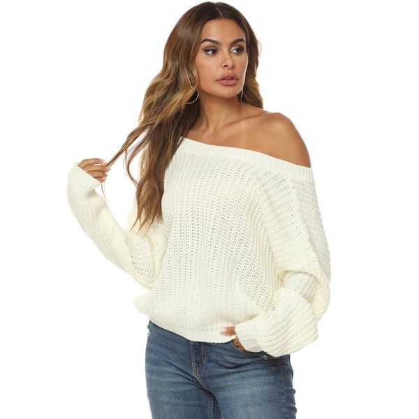 women's sweaters women fashion 2021 ladies' pure white v-neck multi-functional long sleeve strapless pullover, White;black
women's sweaters women fashion 2021 ladies' pure white v-neck multi-functional long sleeve strapless pullover, White;black