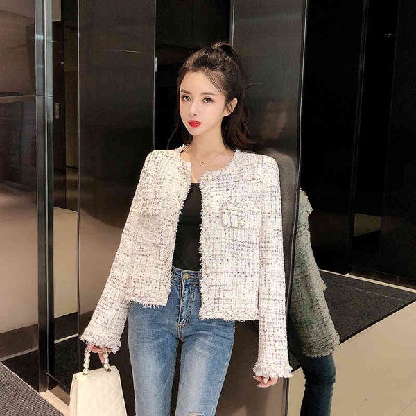 2021 white and black a line autumn winter spring small fragrance women plaid tweed jacket coat korean short chic cardigan outwear, Black;brown
2021 white and black a line autumn winter spring small fragrance women plaid tweed jacket coat korean short chic cardigan outwear, Black;brown