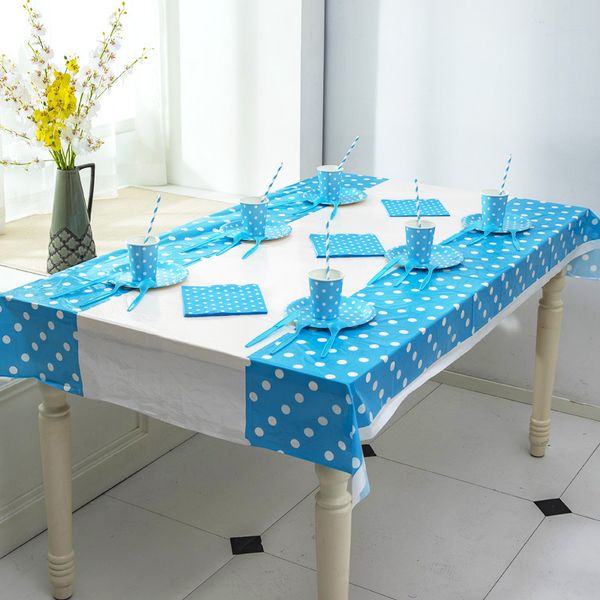 disposable blue dot tableware decoration supplies party props 
disposable blue dot tableware decoration supplies party props