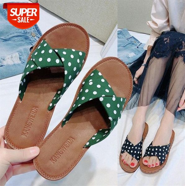 women's sandals and slippers, flat-shaped polka dot slippers ladies shoes, korean style flat heel #p59w, Black
women's sandals and slippers, flat-shaped polka dot slippers ladies shoes, korean style flat heel #p59w, Black