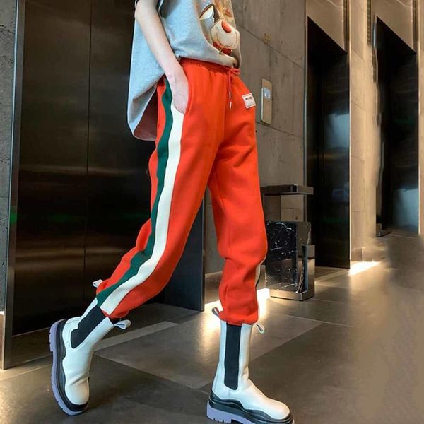 women's pants & capris autumn winter all-match female splicing cotton loose color contrast sports casual large size trousers, Black;white
women's pants & capris autumn winter all-match female splicing cotton loose color contrast sports casual large size trousers, Black;white