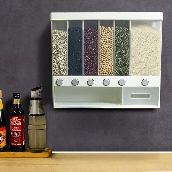 wall-mounted grain rice storage tank presses out the insect-proof and moisture-proof separated utensils for kitchen bottles & jars
wall-mounted grain rice storage tank presses out the insect-proof and moisture-proof separated utensils for kitchen bottles & jars