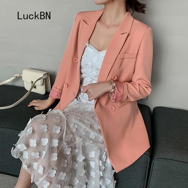 women's suits & blazers women long jackets 2021 autumn coat korean ladies fashion sleeve jacket red black suit female loose blazer, White;black
women's suits & blazers women long jackets 2021 autumn coat korean ladies fashion sleeve jacket red black suit female loose blazer, White;black