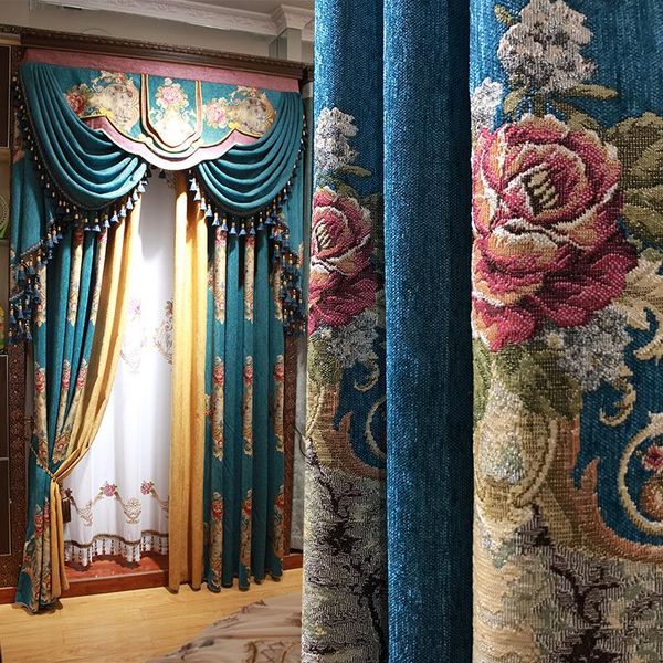 american country living room retro high grade chenille curtain european french window & drapes
american country living room retro high grade chenille curtain european french window & drapes