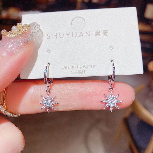 hoop & huggie cute female white crystal earrings dainty gold silver color wedding trendy star zircon stone for women, Golden;silver
hoop & huggie cute female white crystal earrings dainty gold silver color wedding trendy star zircon stone for women, Golden;silver