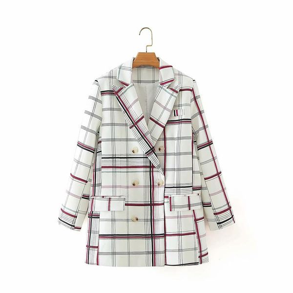 women's suits & blazers women elegant plaid suit blazer female notched collar long sleeve pockets coat girl office wear fashion, White;black
women's suits & blazers women elegant plaid suit blazer female notched collar long sleeve pockets coat girl office wear fashion, White;black