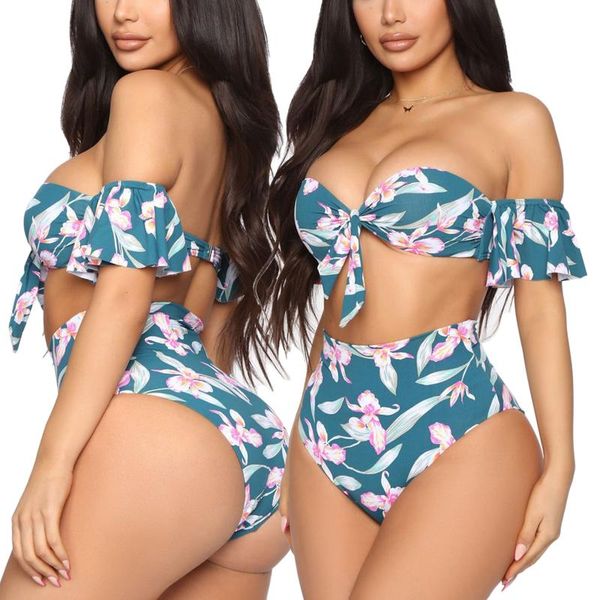 women's swimwear foohoostore women fashion 2-piece swimming suit off shoulder floral print +high waist bottoms bathing set swimsuit plu, White;black
women's swimwear foohoostore women fashion 2-piece swimming suit off shoulder floral print +high waist bottoms bathing set swimsuit plu, White;black