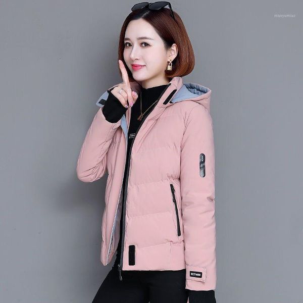 women's down & parkas women 2021 winter jacket short female thicken outerwear solid hooded coats zipper ladies slim cotton padded outwe, Black
women's down & parkas women 2021 winter jacket short female thicken outerwear solid hooded coats zipper ladies slim cotton padded outwe, Black
