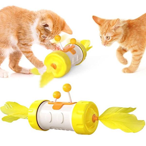 cat toys funny toy kitten tumbler balanced wheel rotatable with feather stick ball pet products drop
cat toys funny toy kitten tumbler balanced wheel rotatable with feather stick ball pet products drop