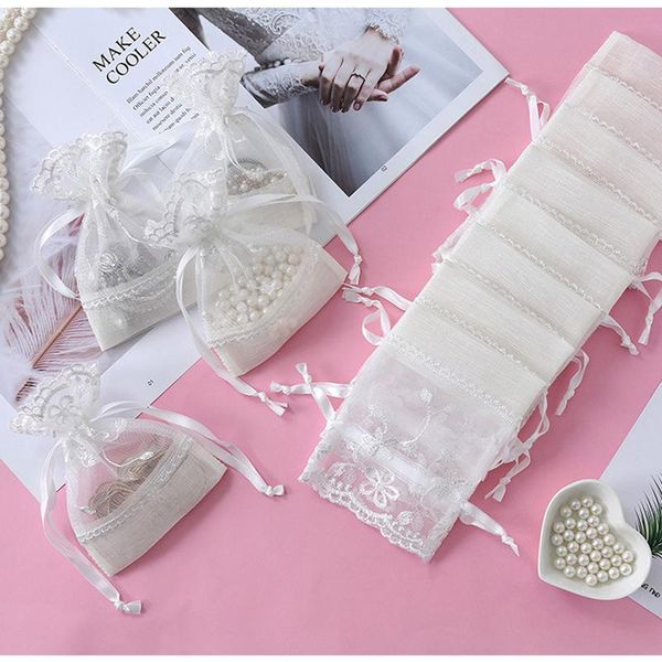 gift wrap 5pcs packaging bag organza wedding gifts for guests pouch party bags of sweet flower white lace drawstring pocket
gift wrap 5pcs packaging bag organza wedding gifts for guests pouch party bags of sweet flower white lace drawstring pocket