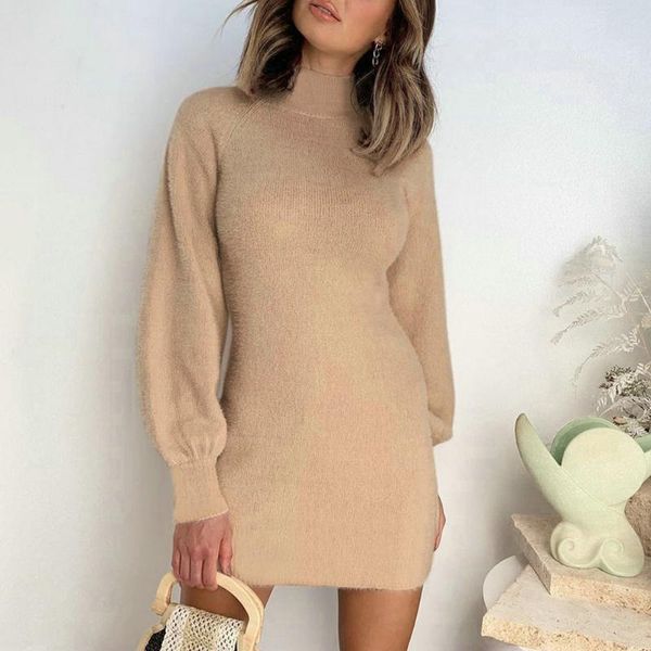 casual dresses women autumn winter dress clothing solid color o-neck long sleeve close-fitting high waist pullover for ladies, Black;gray
casual dresses women autumn winter dress clothing solid color o-neck long sleeve close-fitting high waist pullover for ladies, Black;gray