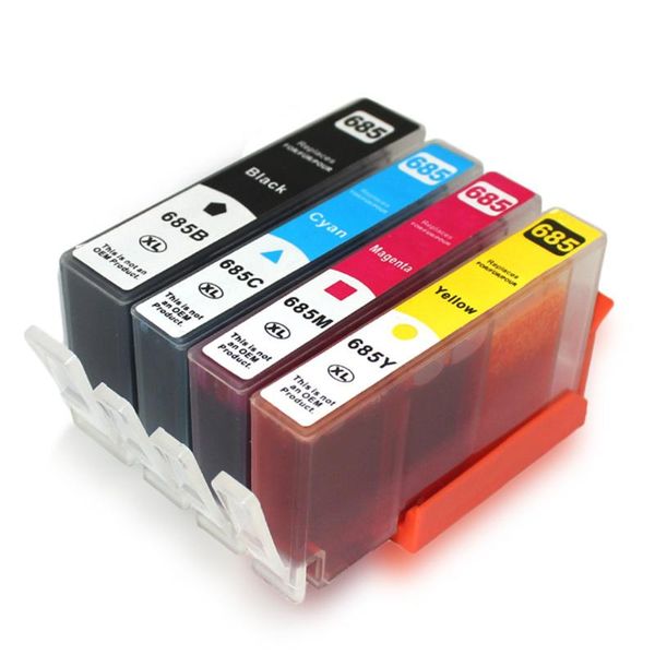 ink cartridges 4 pack compatible 685 cartridge 685xl for 685bk 685c 685m 685y cz121 deskjet 6525 3525 5525 4615 4625
ink cartridges 4 pack compatible 685 cartridge 685xl for 685bk 685c 685m 685y cz121 deskjet 6525 3525 5525 4615 4625