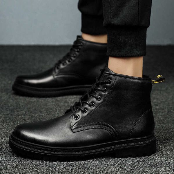 2021 autumn and winter men's medium boots fashion trendy black warm leather snow boots leather men
2021 autumn and winter men's medium boots fashion trendy black warm leather snow boots leather men
