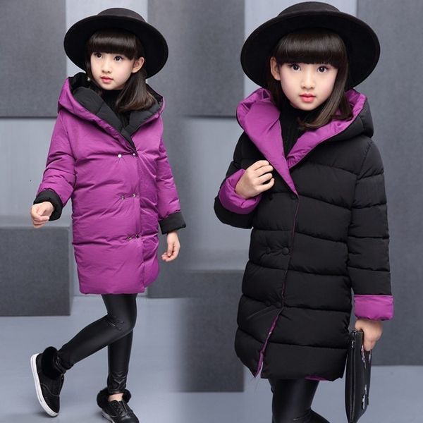 children's winter girls' cotton padded clothes medium long new doublesided coat children's, Blue;gray
children's winter girls' cotton padded clothes medium long new doublesided coat children's, Blue;gray