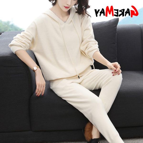 women's two piece pants winter 2021 tracksuit 2 pant suits for women knitted long sleeve set and suit outwear korean, White
women's two piece pants winter 2021 tracksuit 2 pant suits for women knitted long sleeve set and suit outwear korean, White
