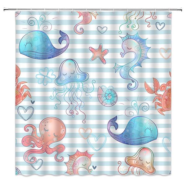 ocean animals shower curtain seahorse whale ocs jellyfish starfish crab conch marine life theme fantasy cartoon home
ocean animals shower curtain seahorse whale ocs jellyfish starfish crab conch marine life theme fantasy cartoon home