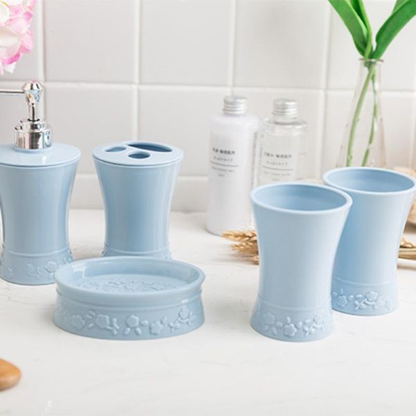 5pcs/set bath accessories kit cups toothbrush holder soap dish dispenser bathroom suit (blue) accessory set
5pcs/set bath accessories kit cups toothbrush holder soap dish dispenser bathroom suit (blue) accessory set