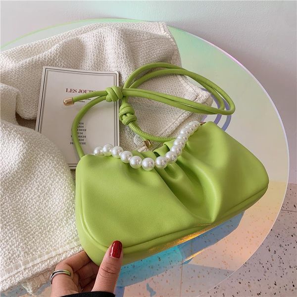 evening bags vintage pleated clouds bag pu leather pearl women handbags fashion solid color shoulder ladies daily crossbody
evening bags vintage pleated clouds bag pu leather pearl women handbags fashion solid color shoulder ladies daily crossbody